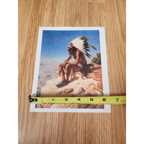 Master of His Domain Calendar Print William R. Leigh Native American Art 8x6.5 - Picture 3 of 8